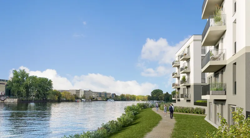 Direkt am Wasser zuhause – Balkon, Fußbodenheizung & komplette Möblierung — photo 1